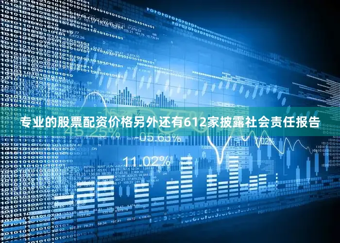 专业的股票配资价格另外还有612家披露社会责任报告